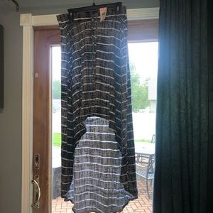High-Low multicolored skirt